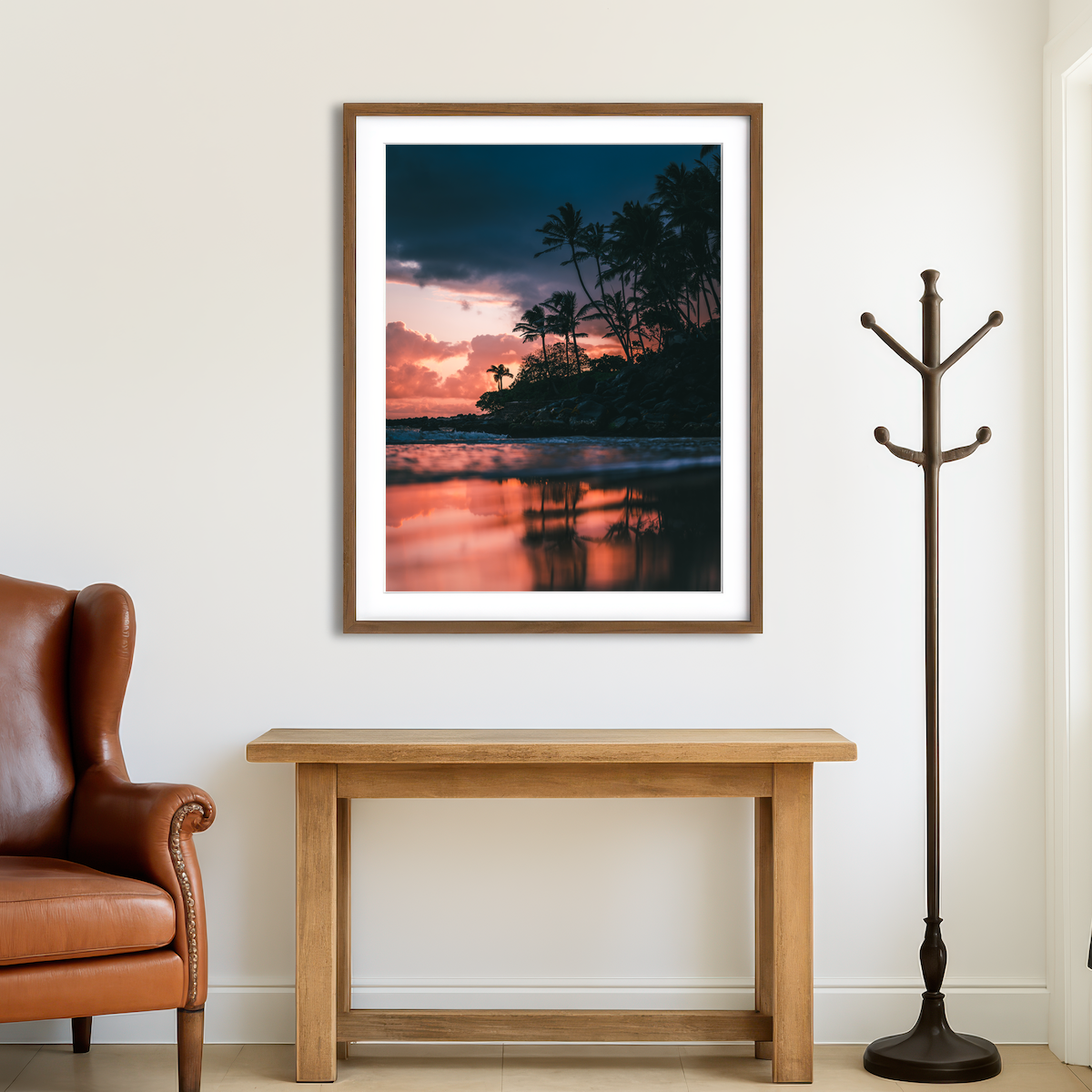 AUTO-MOCKUP ROOM | Sunrise from Shore Wall Art
