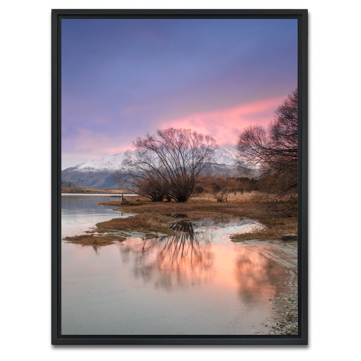 AUTO-MOCKUP WHITE | Sunrise in Glendhu Bay | 1 Piece | Black Framed Canvas | group=3x4