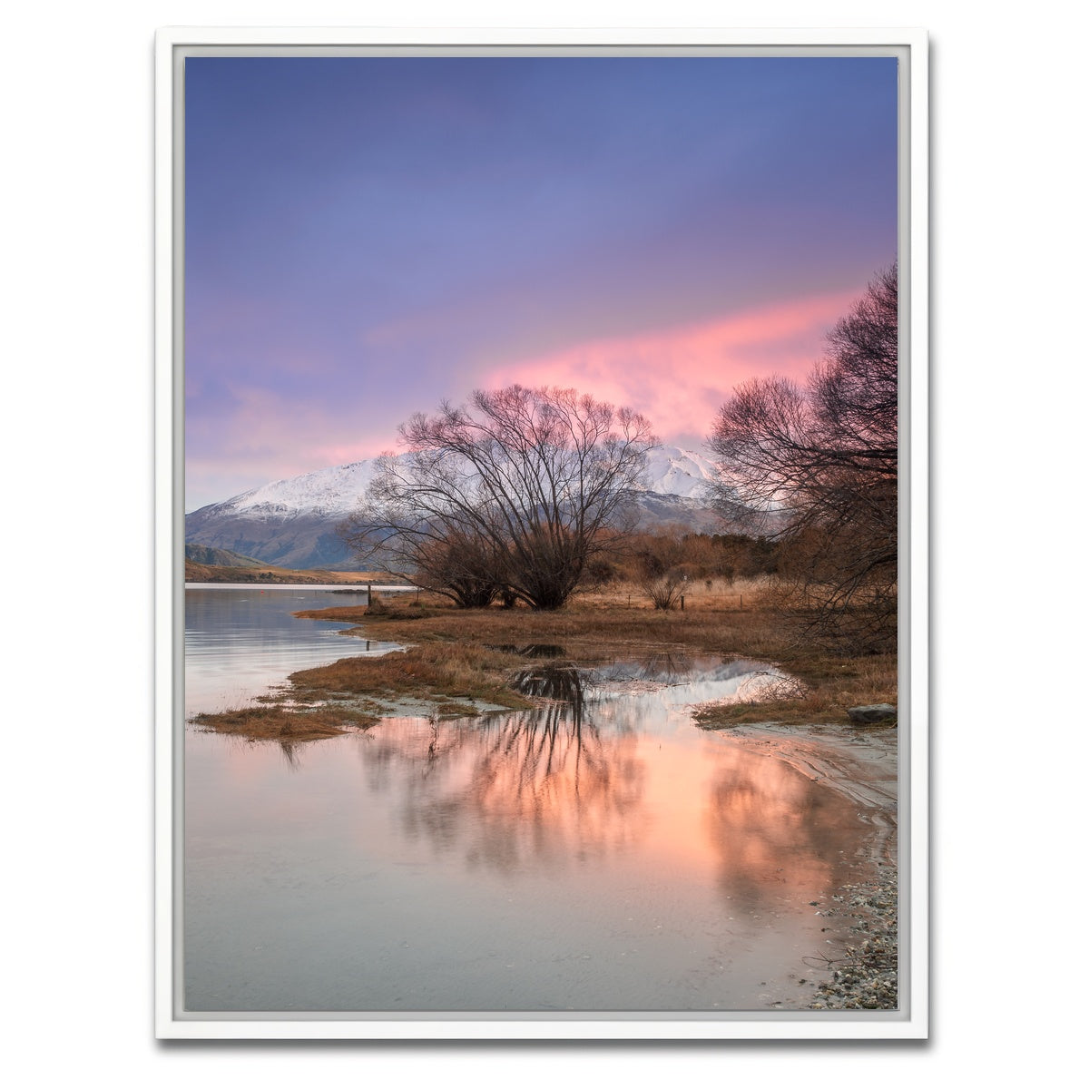 AUTO-MOCKUP WHITE | Sunrise in Glendhu Bay | 1 Piece | White Framed Canvas | group=3x4