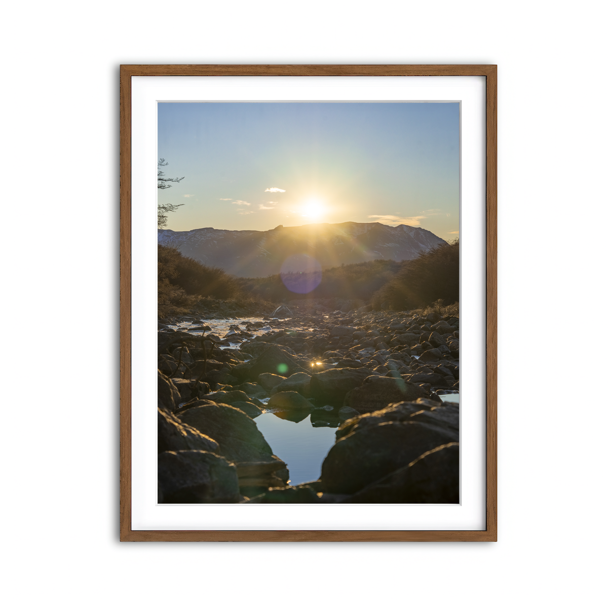 Framed Print 3x4 Walnut