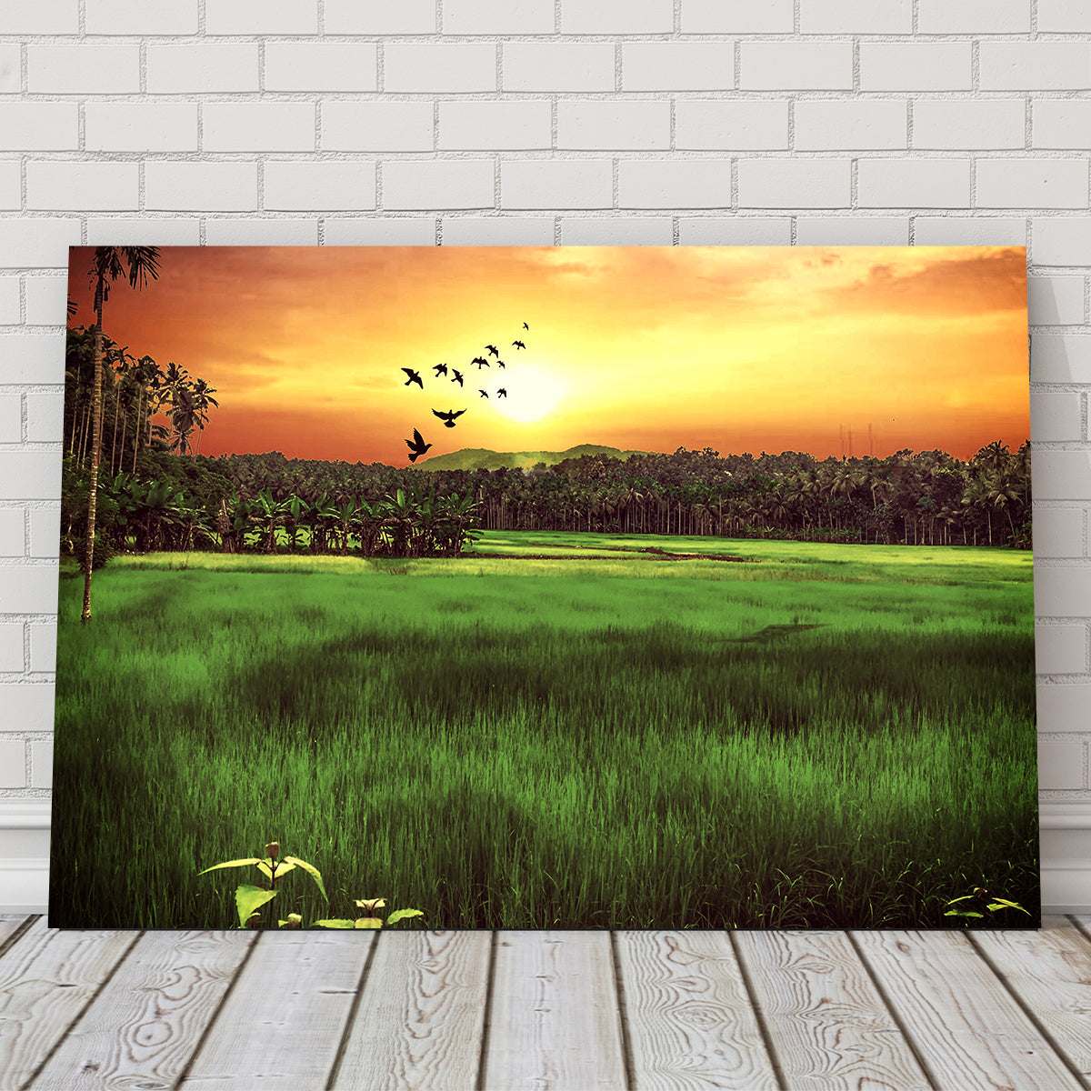 Sunset Landscape Wall Art