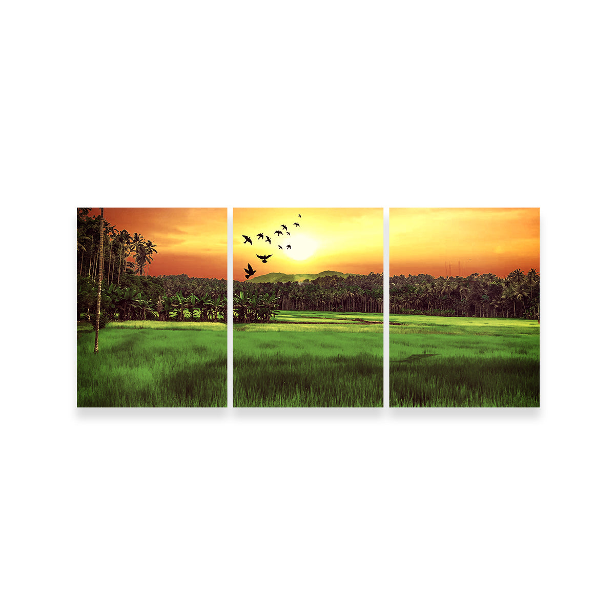 Sunset Landscape Wall Art