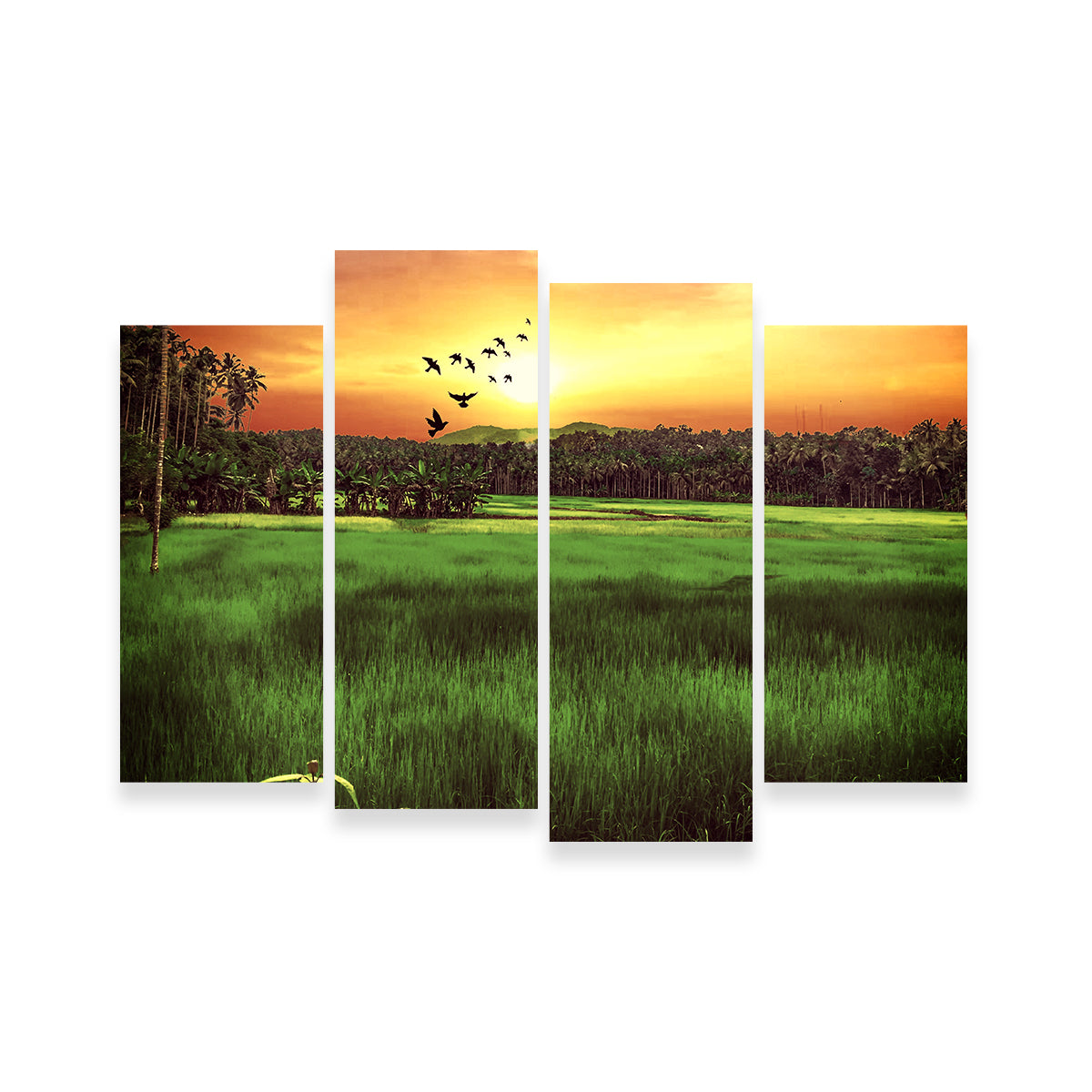 Sunset Landscape Wall Art