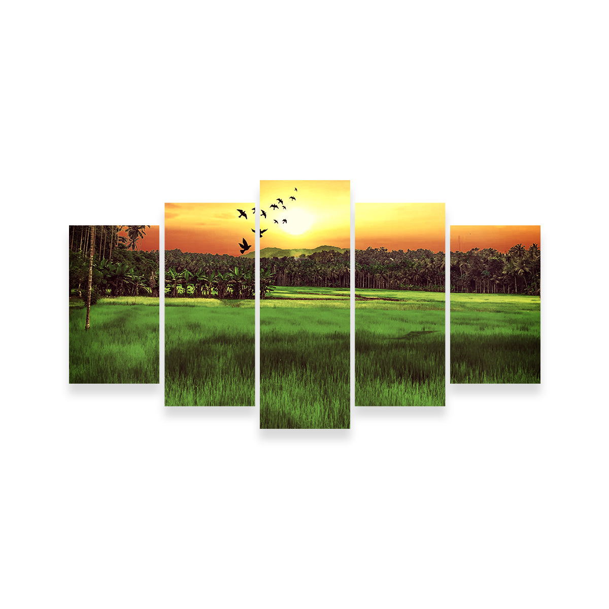 Sunset Landscape Wall Art