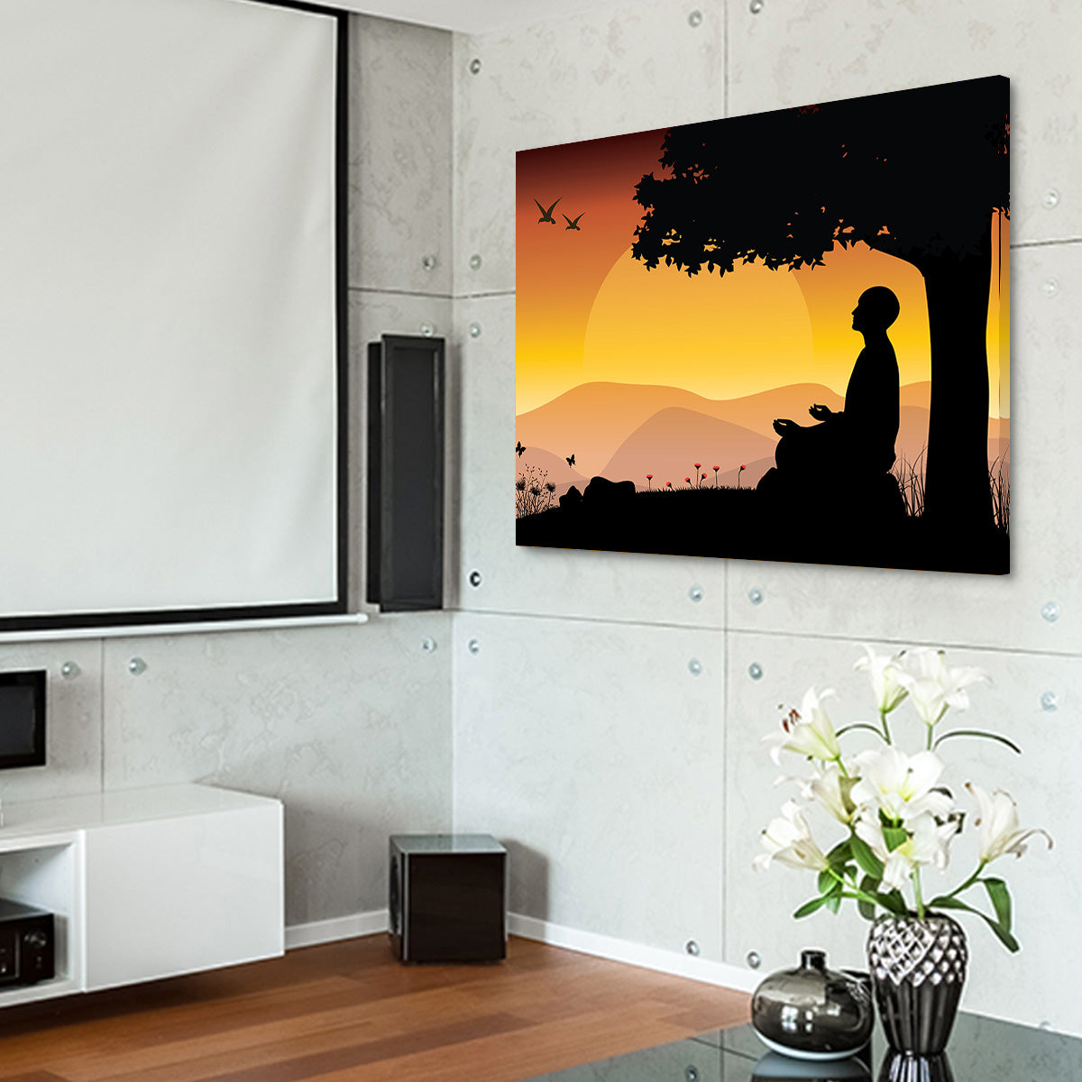 Sunset Meditation Wall Art