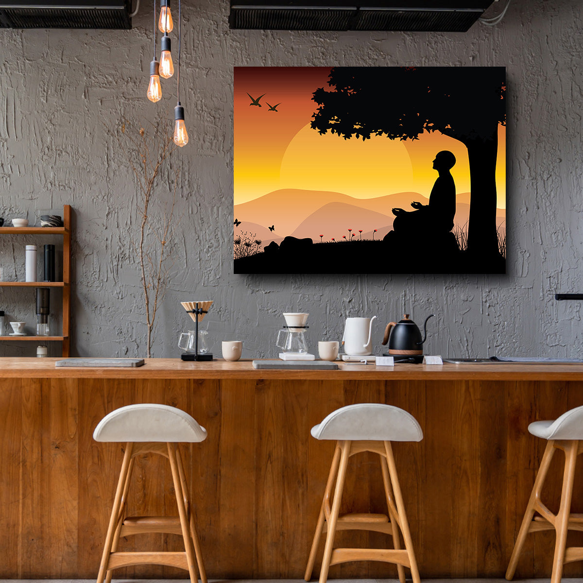 Sunset Meditation Wall Art