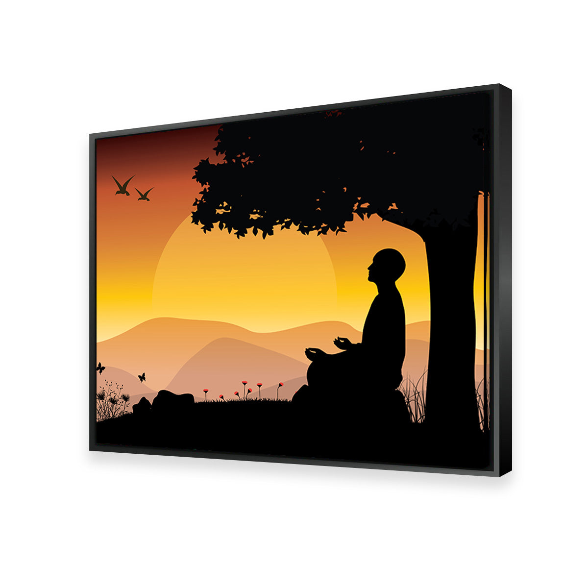 Sunset Meditation Wall Art
