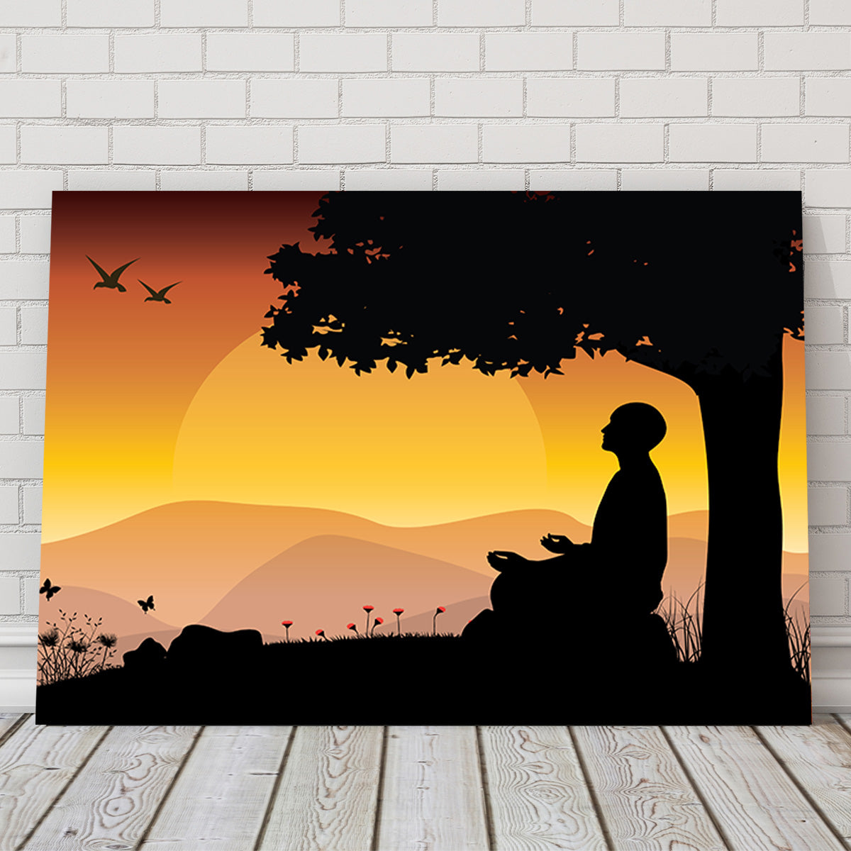 Sunset Meditation Wall Art