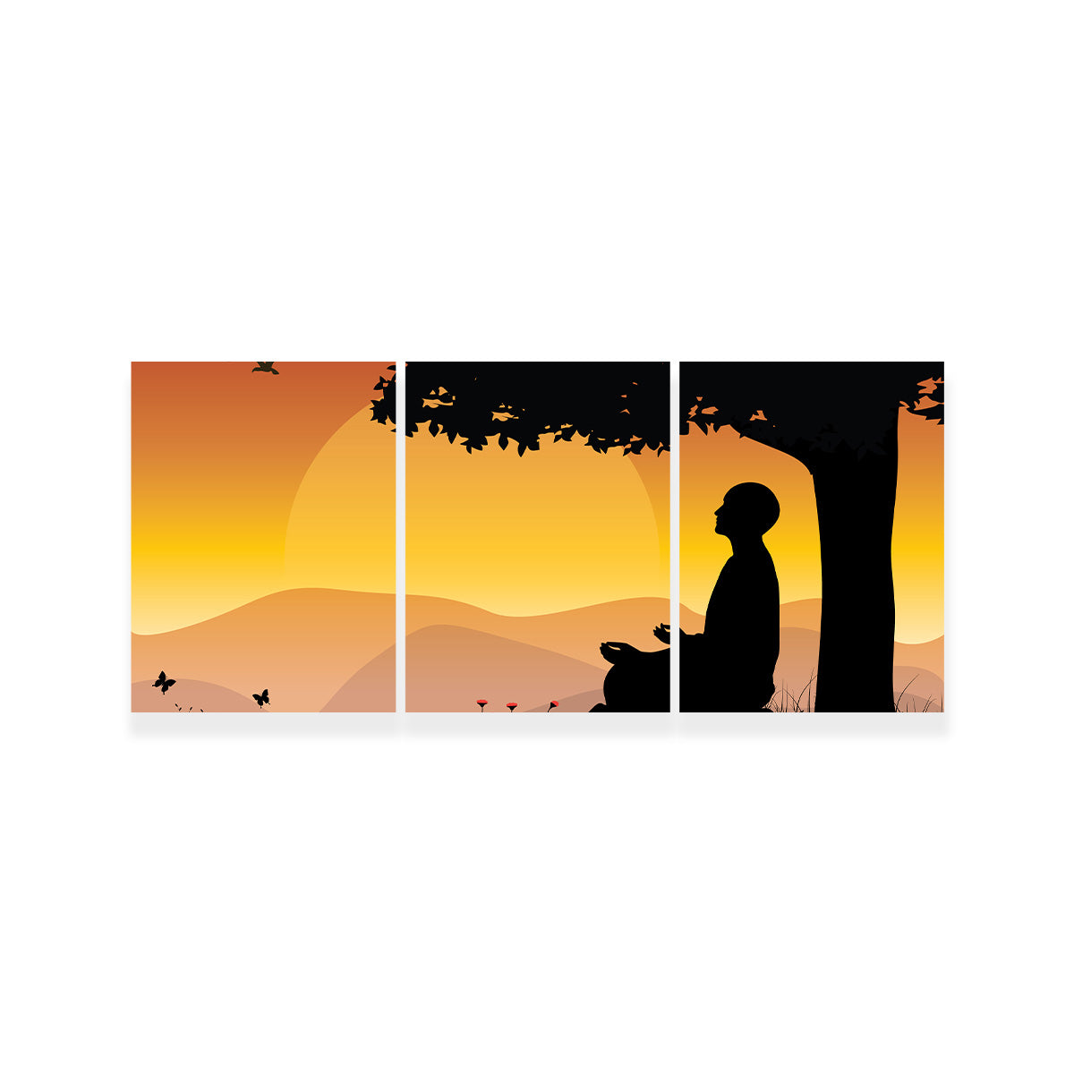 Sunset Meditation Wall Art