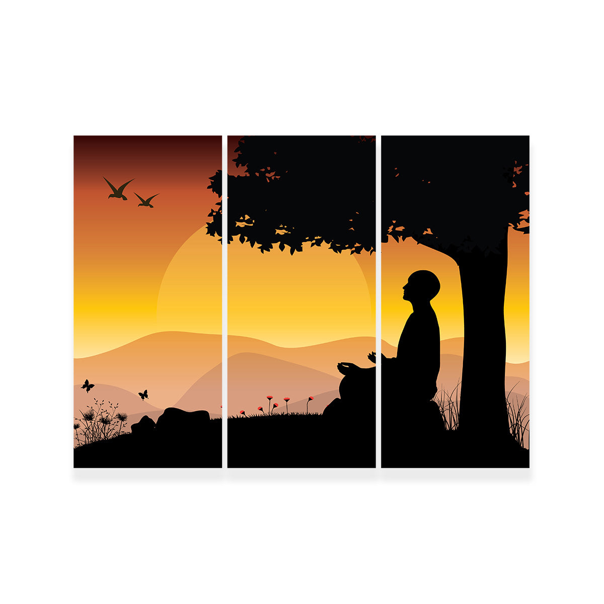 Sunset Meditation Wall Art