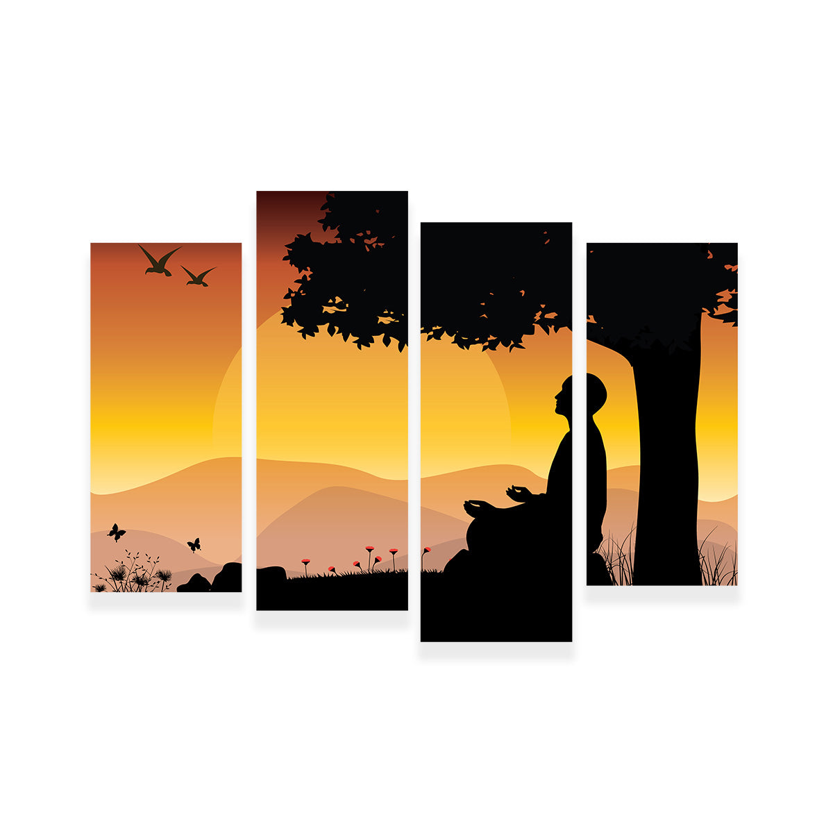 Sunset Meditation Wall Art