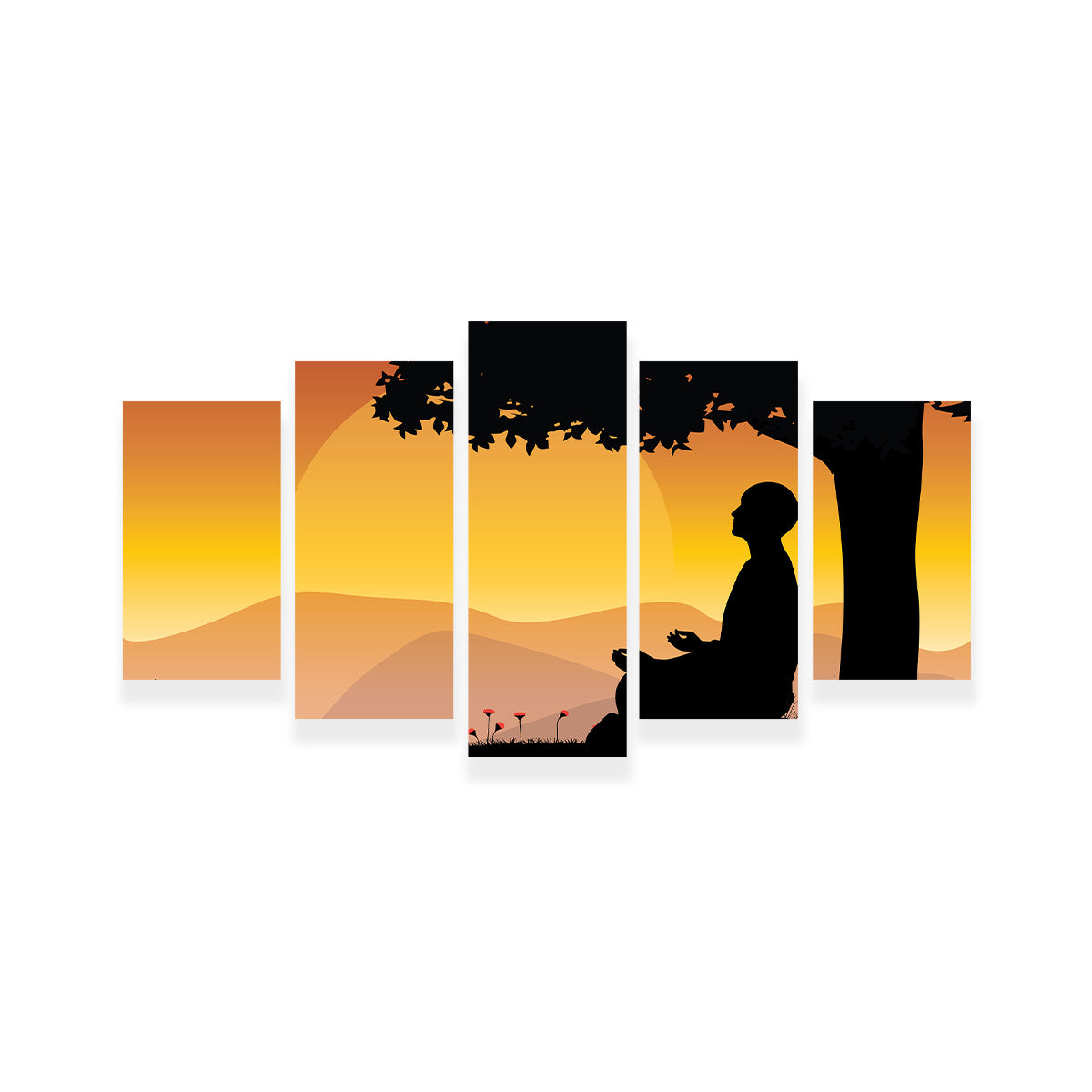 Sunset Meditation Wall Art