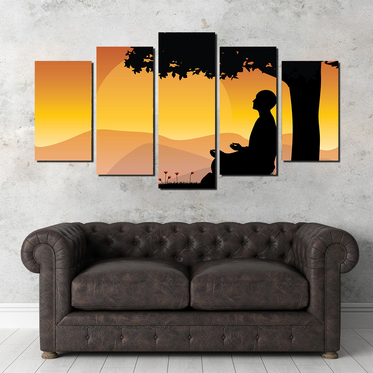 Sunset Meditation Wall Art