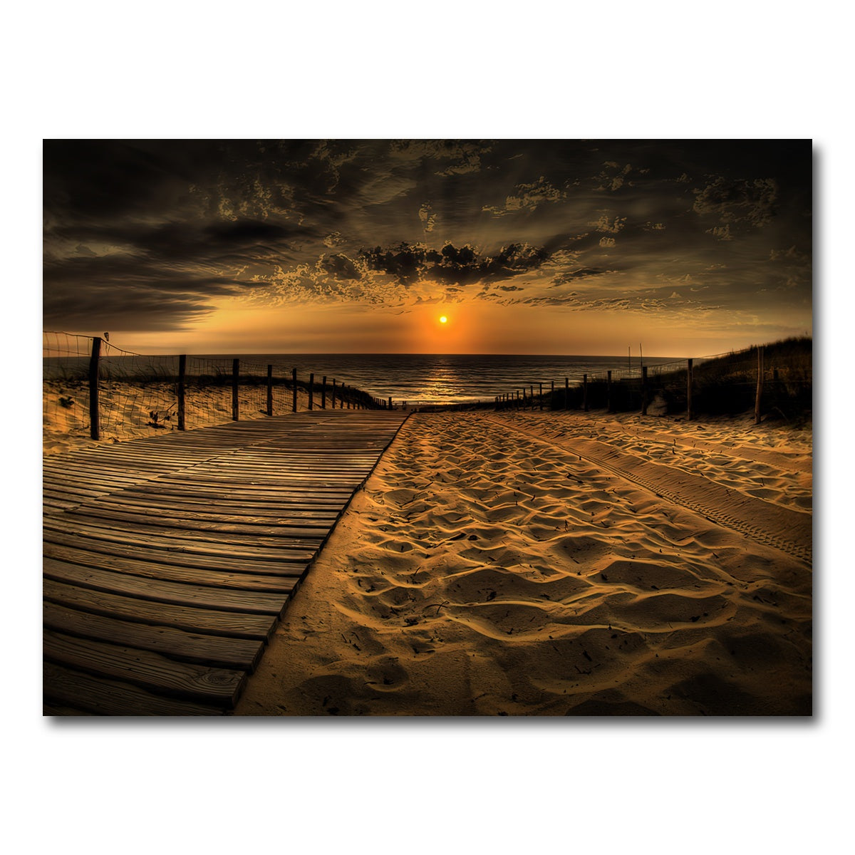 AUTO-MOCKUP WHITE | Sunset Beach | 1 Piece | Gallery Wrapped | group=4x3