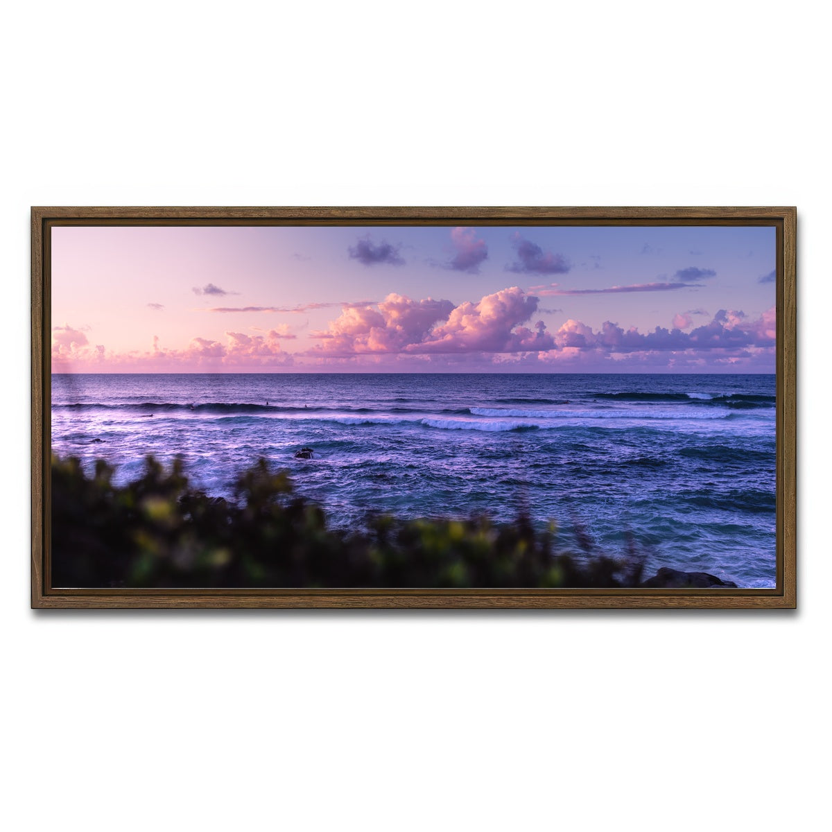 AUTO-MOCKUP WHITE | Sunset Dream | 1 Piece | Walnut Framed Canvas | group=2x1