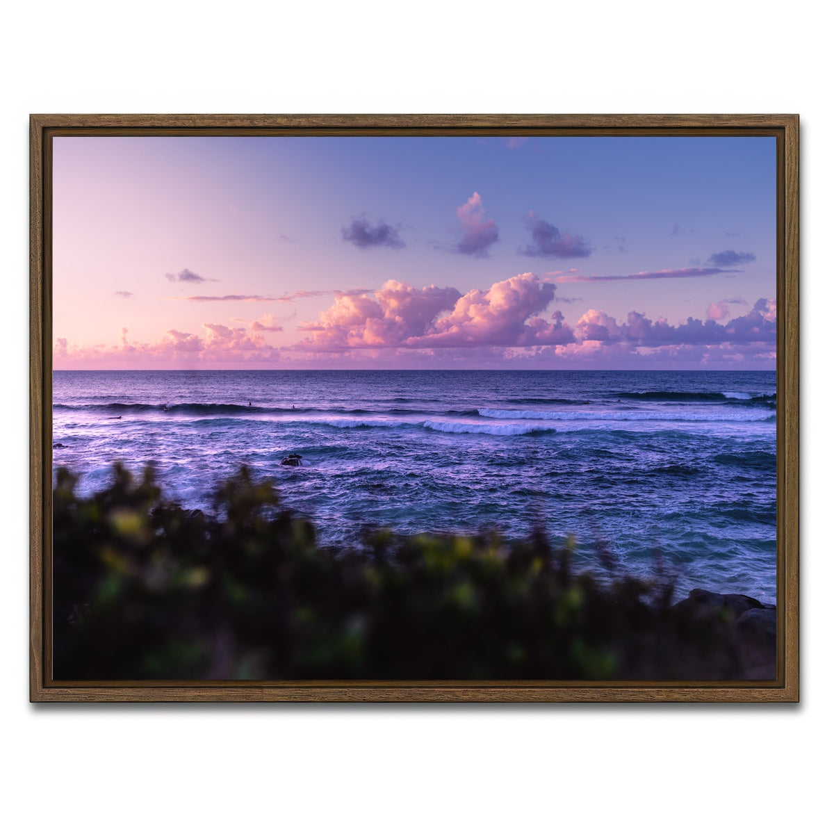 AUTO-MOCKUP WHITE | Sunset Dream | 1 Piece | Walnut Framed Canvas | group=4x3