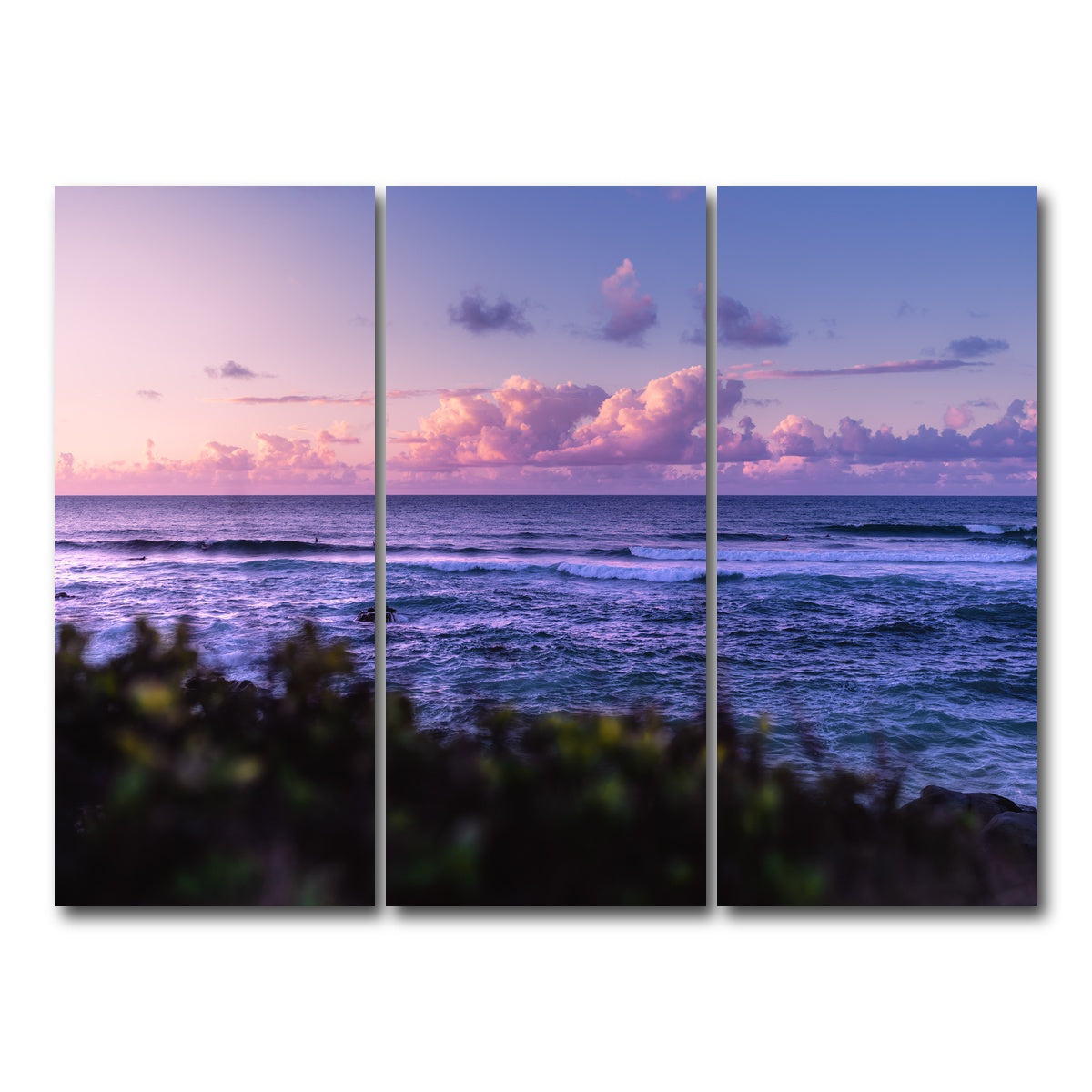 AUTO-MOCKUP WHITE | Sunset Dream | 3 Piece | Gallery Wrap Canvas | group=8x18