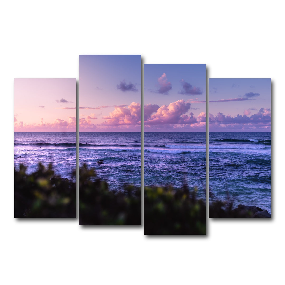 AUTO-MOCKUP WHITE | Sunset Dream | 4 Piece | Gallery Wrap Canvas | group=4_normal