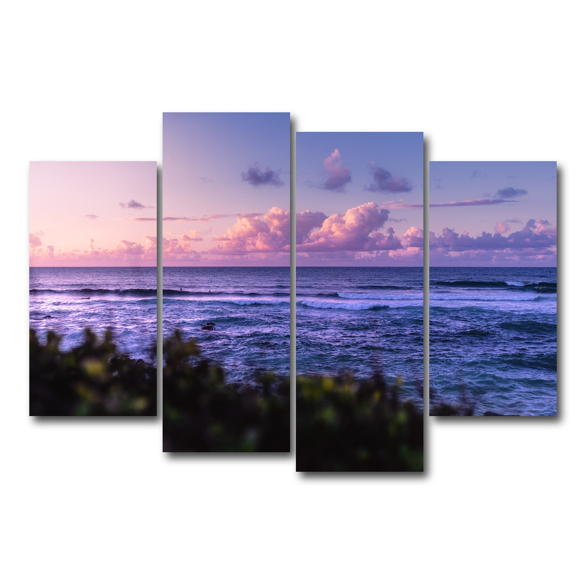 AUTO-MOCKUP WHITE | Sunset Dream | 4 Piece | Gallery Wrap Canvas | group=4_short