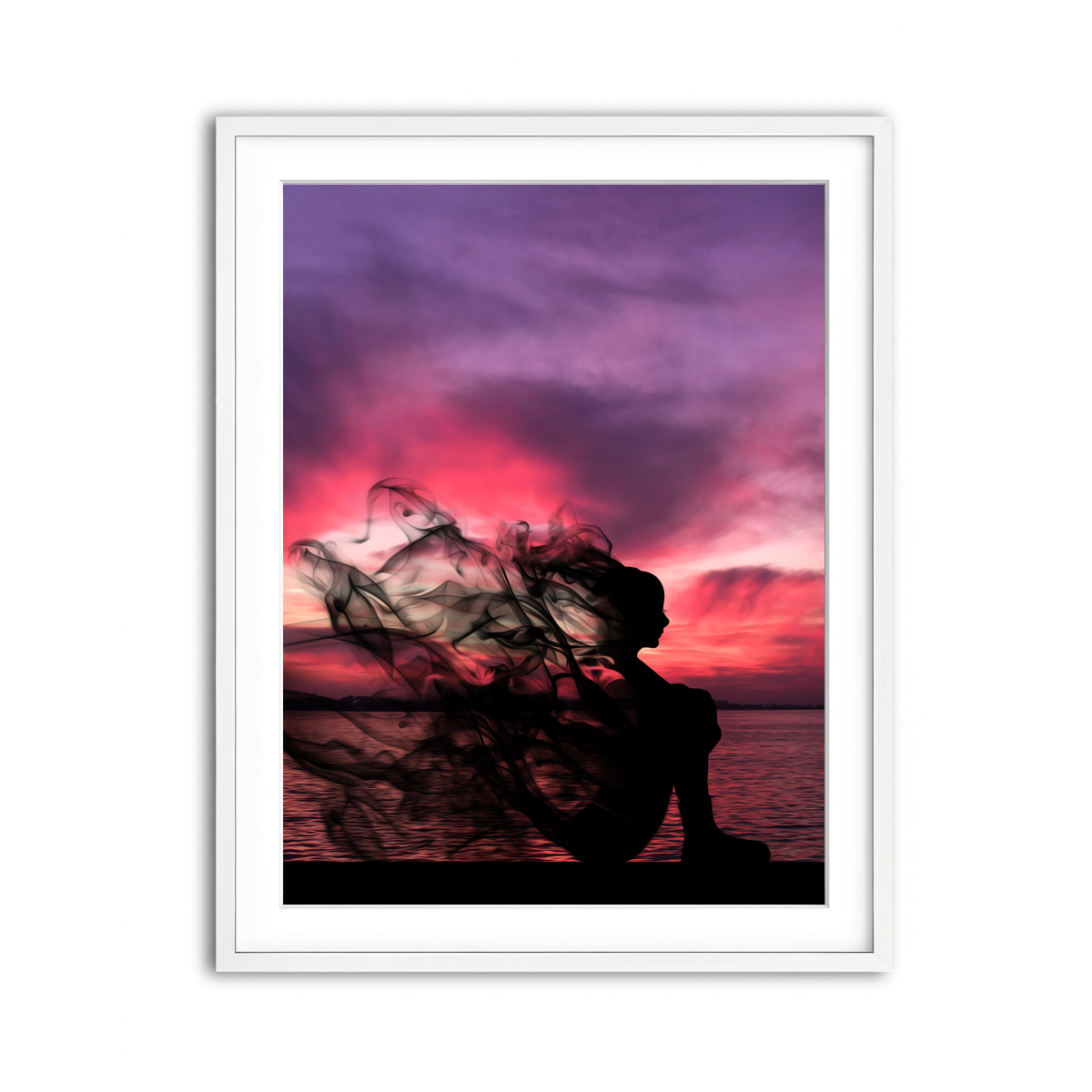Framed Print 3x4 White