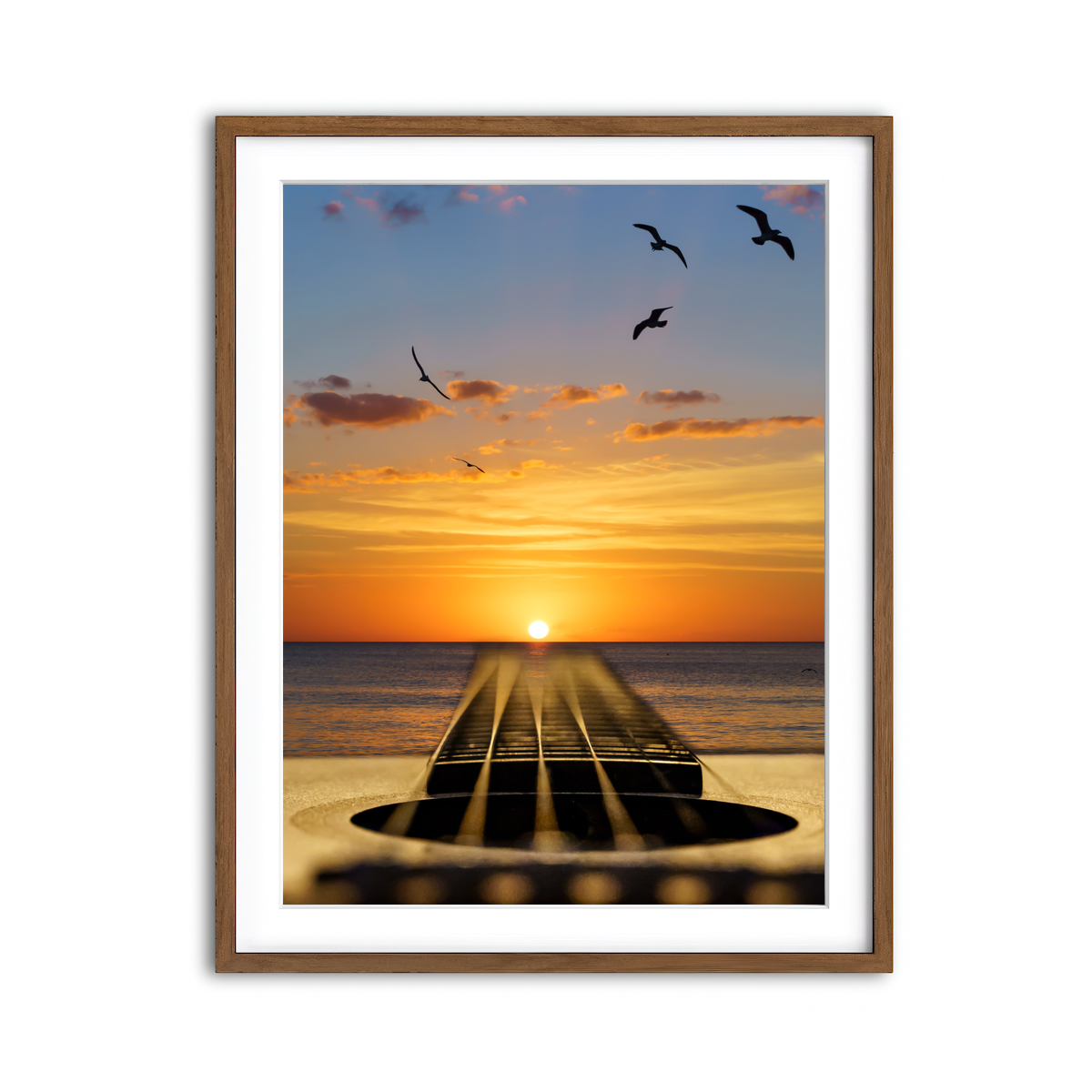 Framed Print 3x4 Walnut