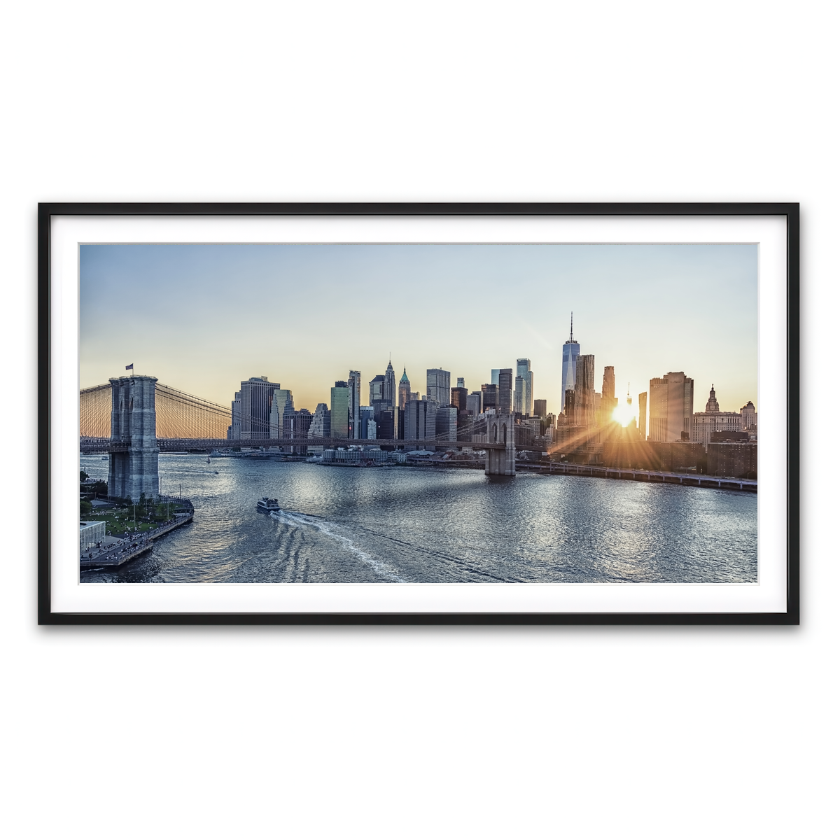 Framed Print 2x1 Black