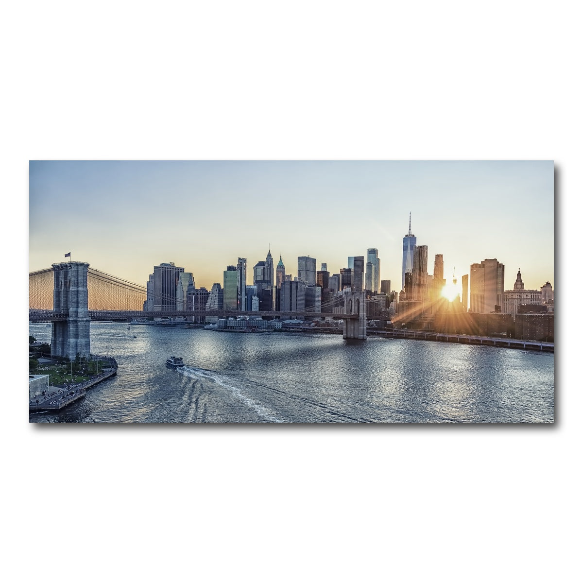 AUTO-MOCKUP WHITE | Sunset In New York | 1 Piece | Gallery Wrap Canvas | group=2x1