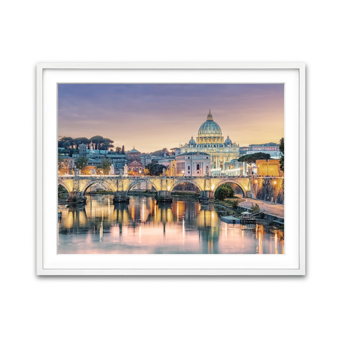 Framed Print 4x3 White