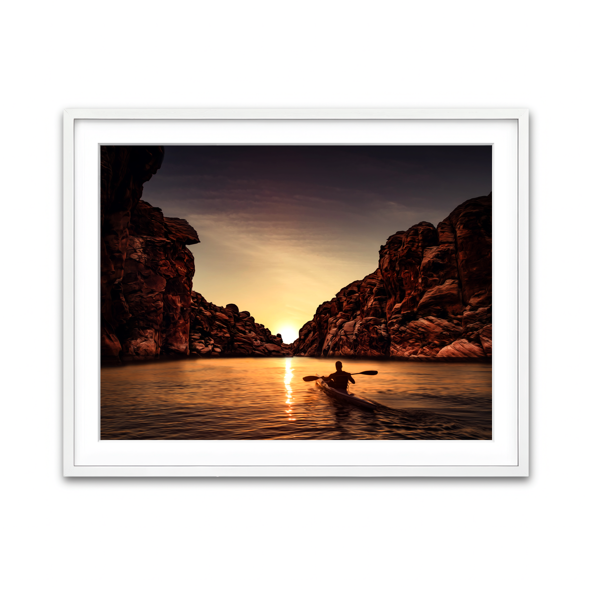 Framed Print 4x3 White