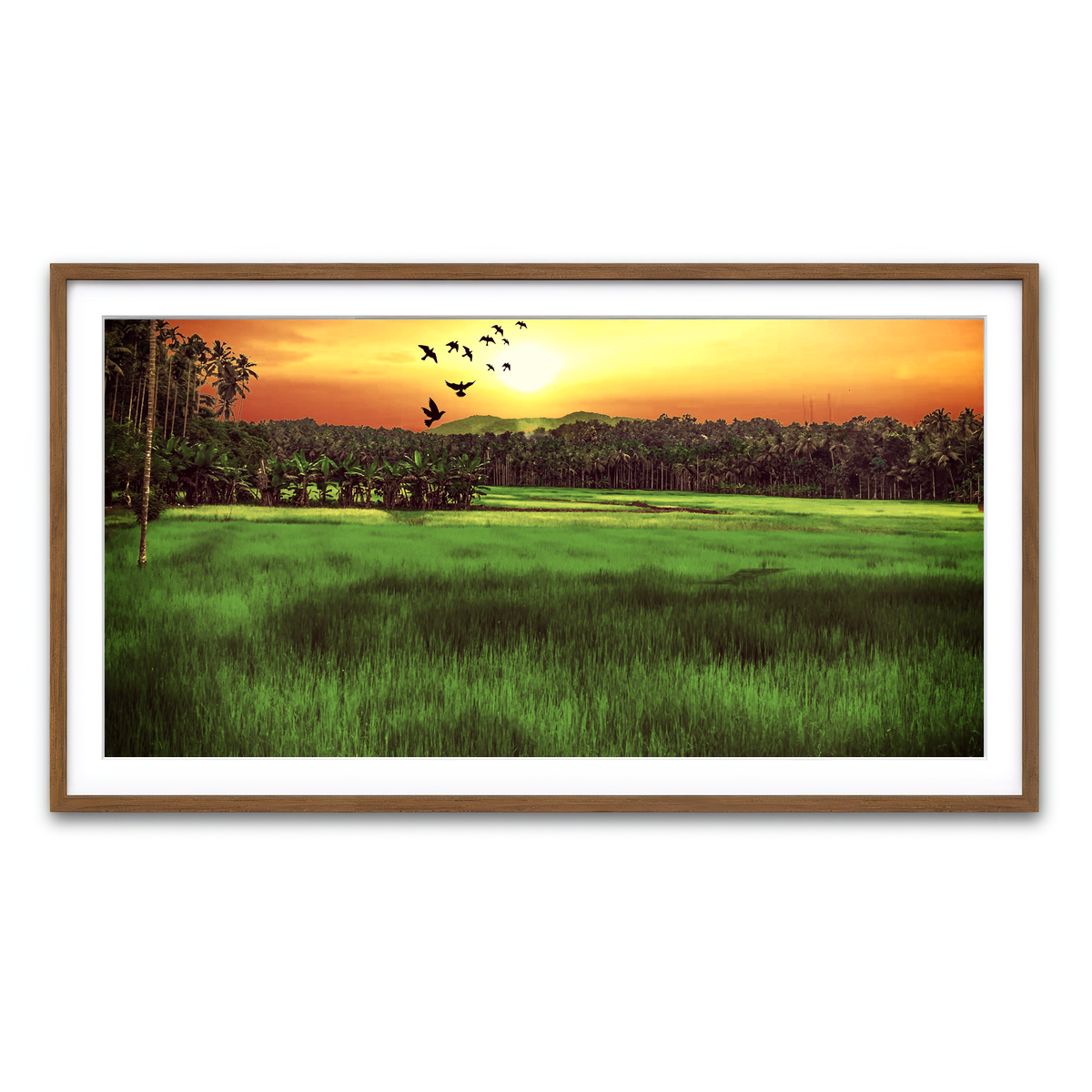 Framed Print 2x1 Walnut