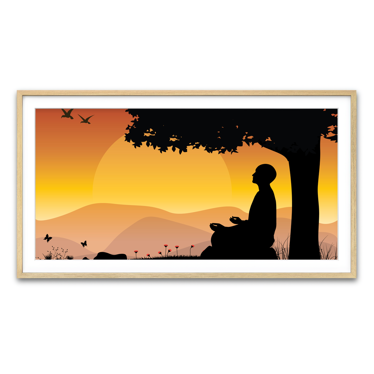 Framed Print 2x1 Natural