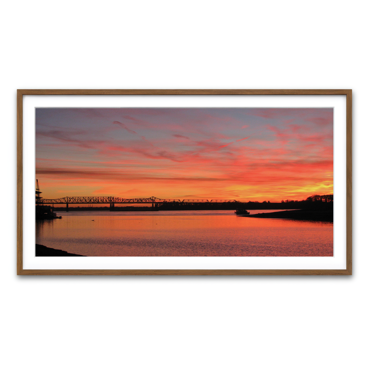 Framed Print 2x1 Walnut