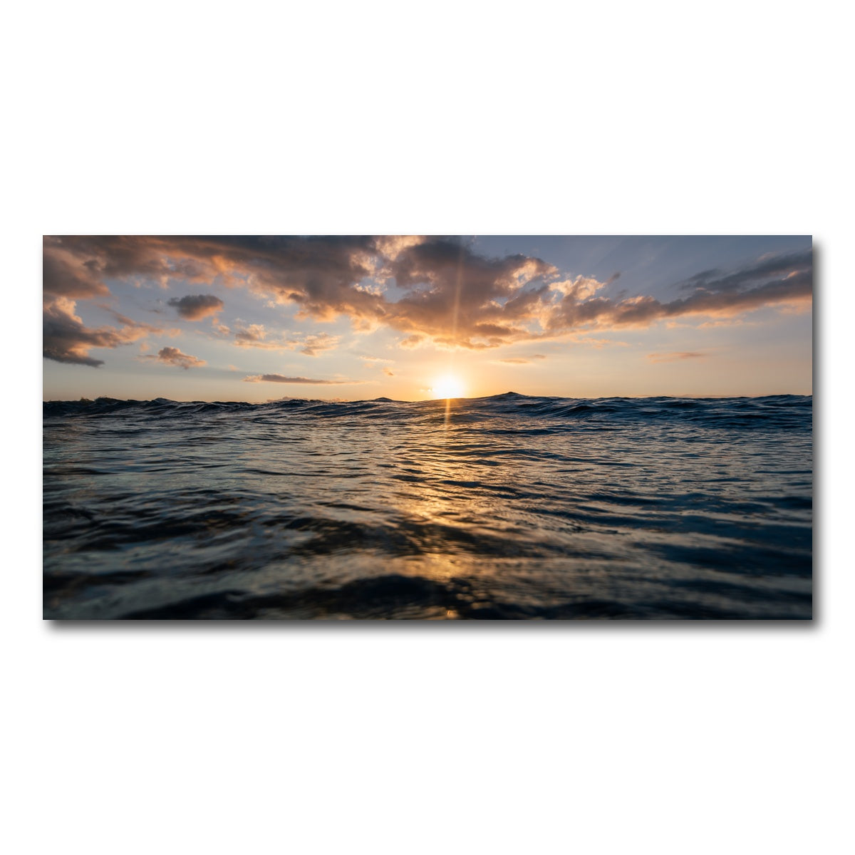 AUTO-MOCKUP WHITE | Sunset Ocean | 1 Piece | Gallery Wrap Canvas | group=2x1
