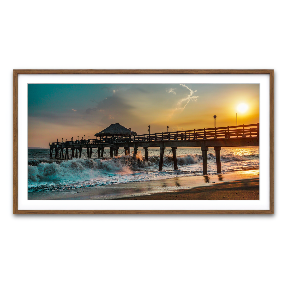 Framed Print 2x1 Walnut