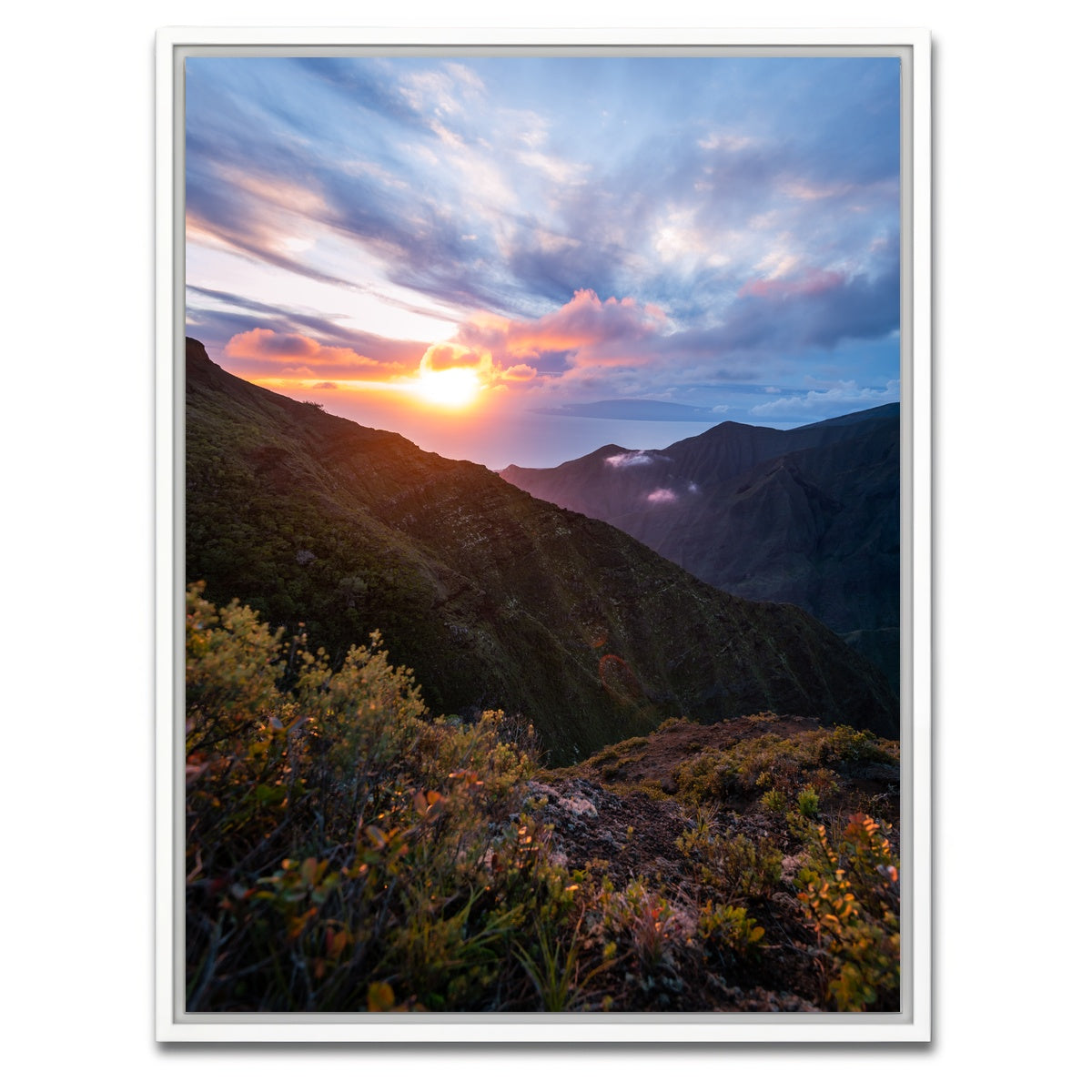 AUTO-MOCKUP WHITE | Sunset Ridge | 1 Piece | White Framed Canvas | group=3x4