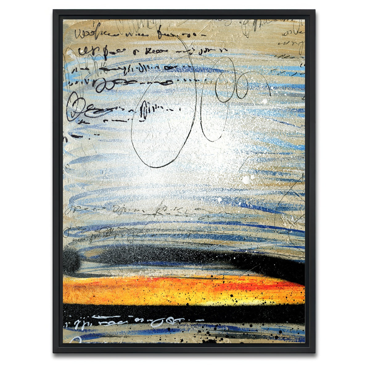 AUTO-MOCKUP WHITE | Sunset | 1 Piece | Black Framed Canvas | group=3x4