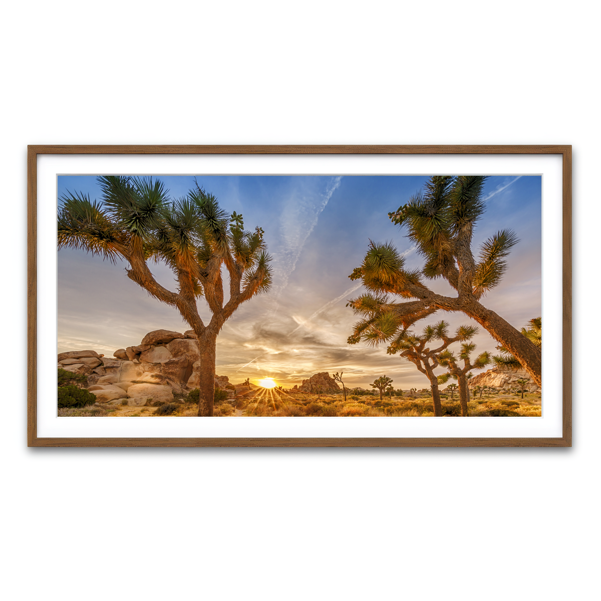 Framed Print 2x1 Walnut