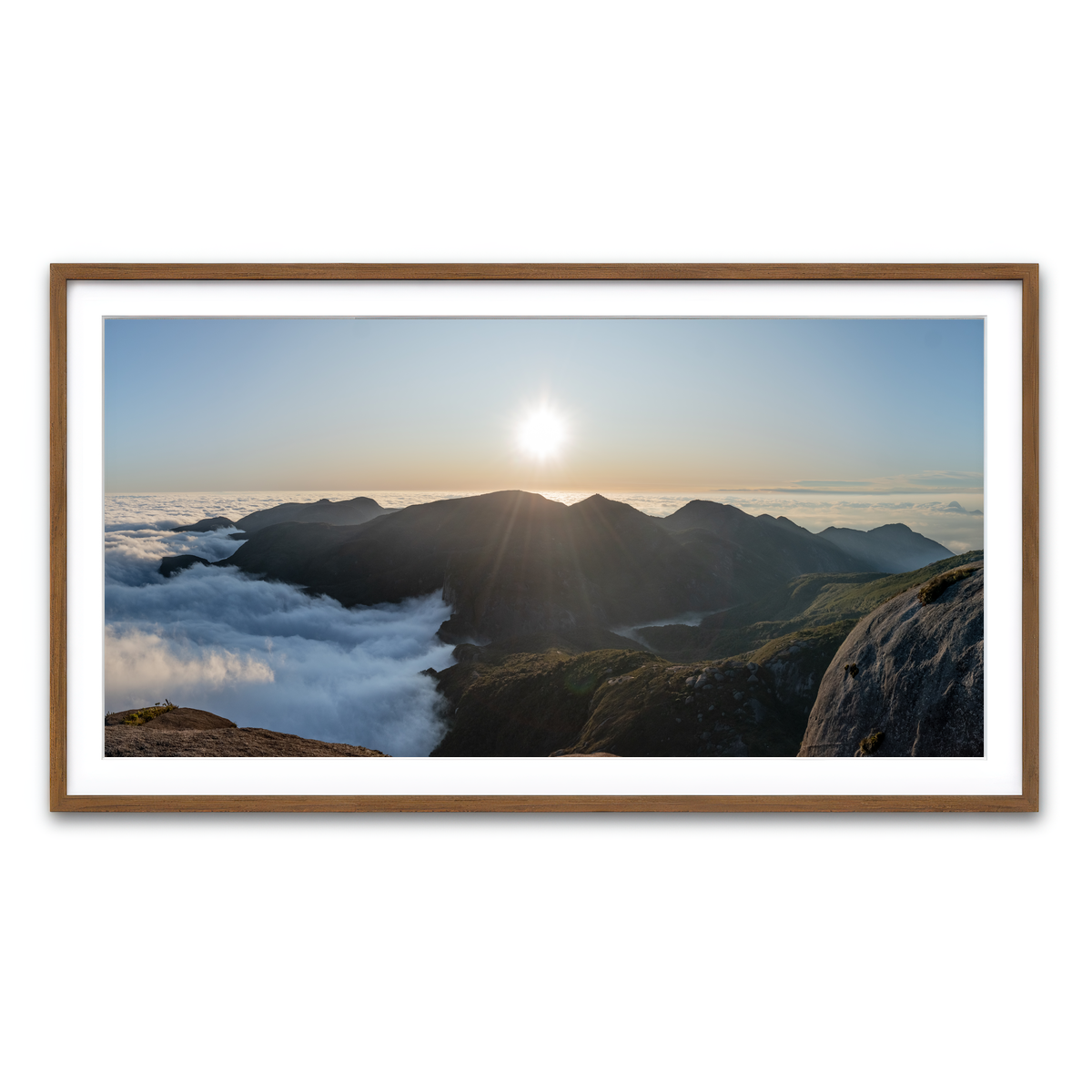 Framed Print 2x1 Walnut