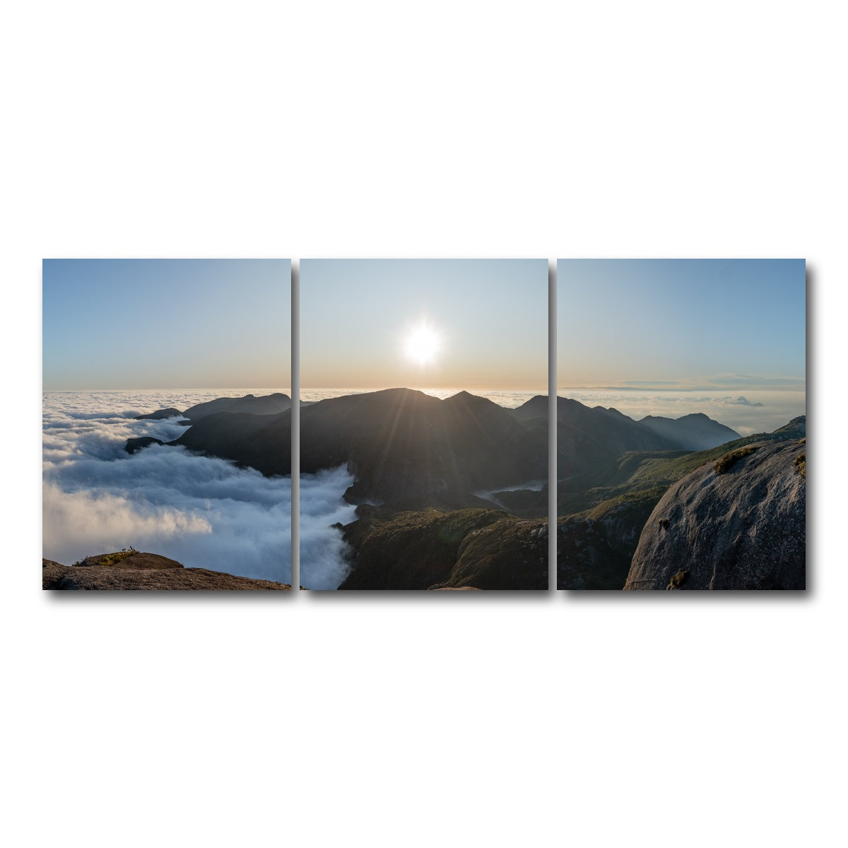 AUTO-MOCKUP WHITE | Sunset at Pedra do Sino Brazil | 3 Piece | Gallery Wrap Canvas | group=18x24