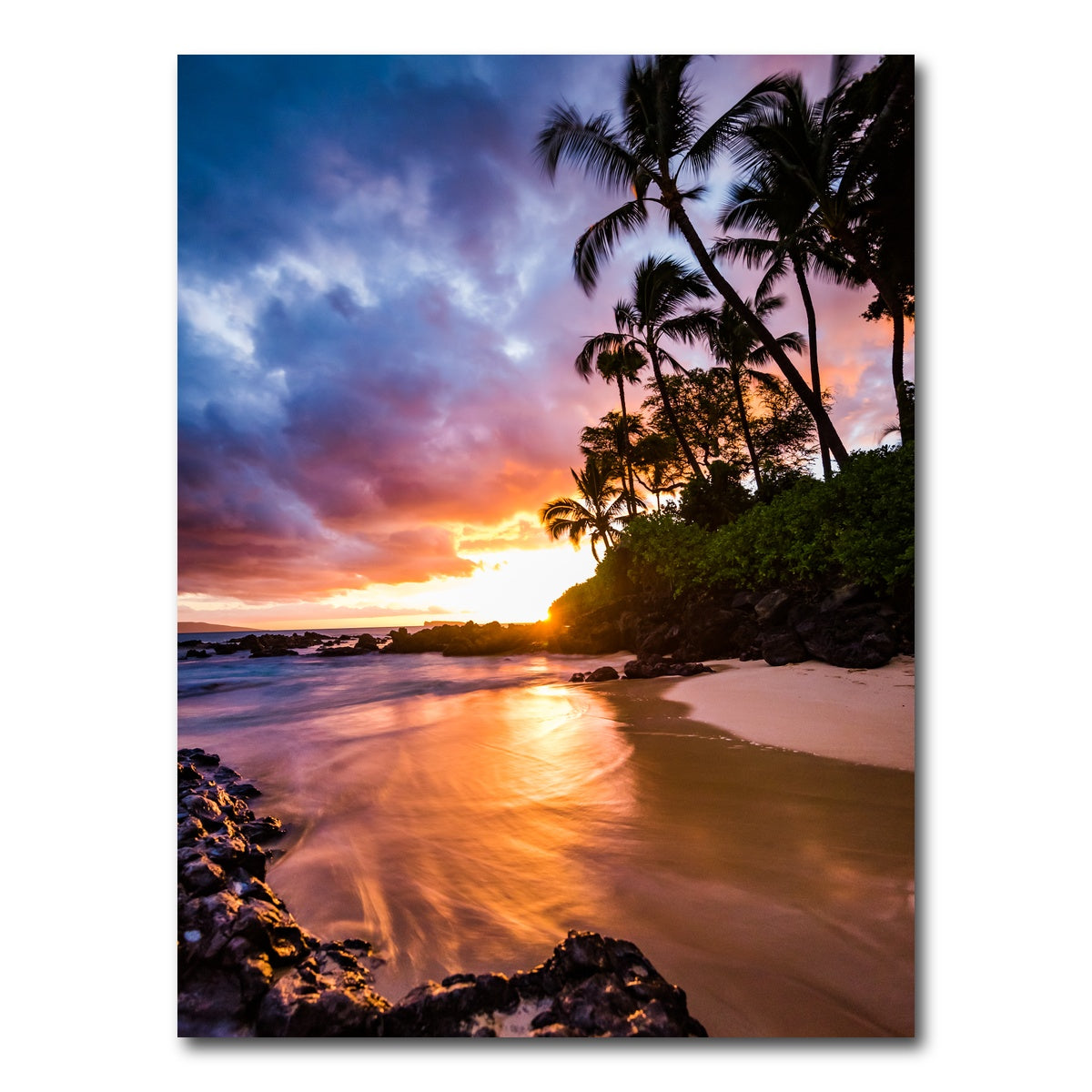 AUTO-MOCKUP WHITE | Sunset by the Beach | 1 Piece | Gallery Wrap Canvas | group=3x4