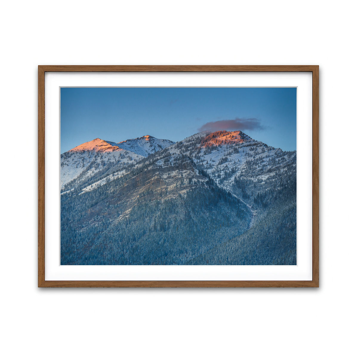 Framed Print 4x3 Walnut