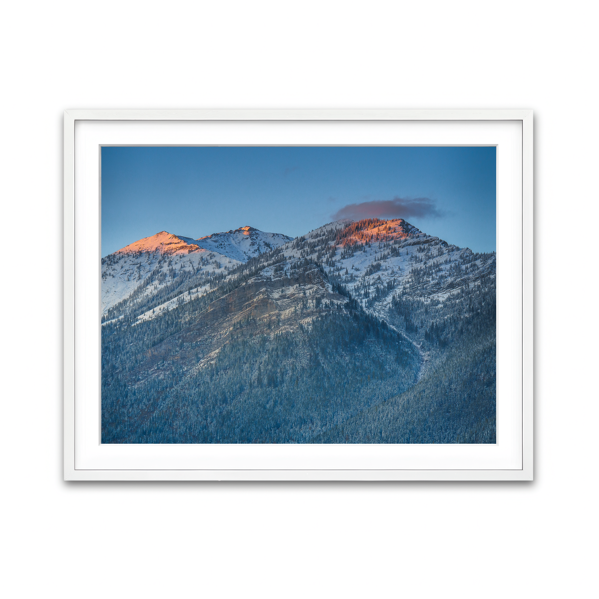 Framed Print 4x3 White