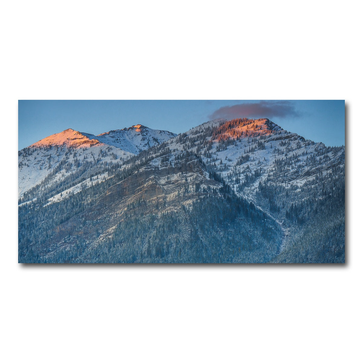AUTO-MOCKUP WHITE | Sunset on Three Sisters | 1 Piece | Gallery Wrap Canvas | group=2x1
