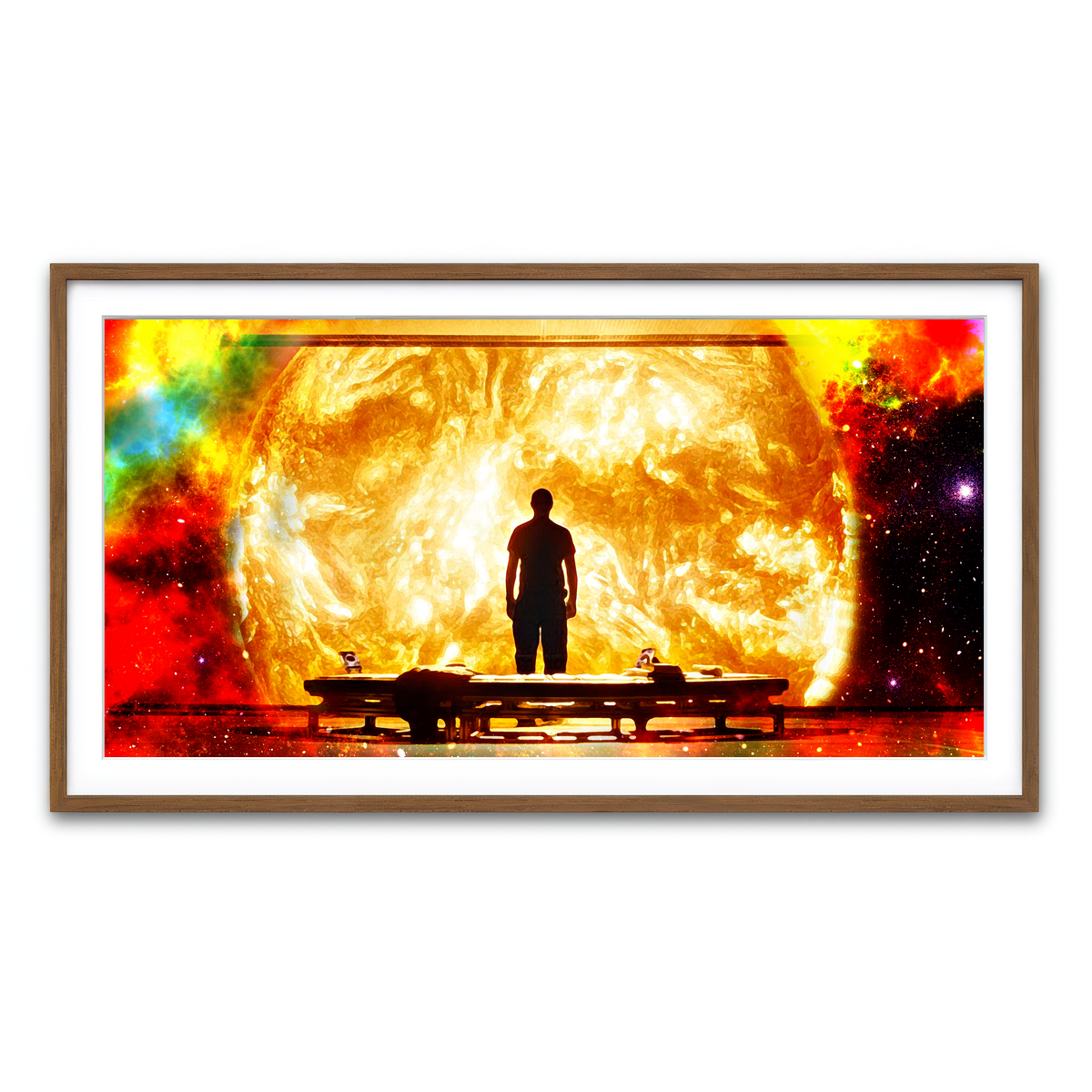 Framed Print 2x1 Walnut