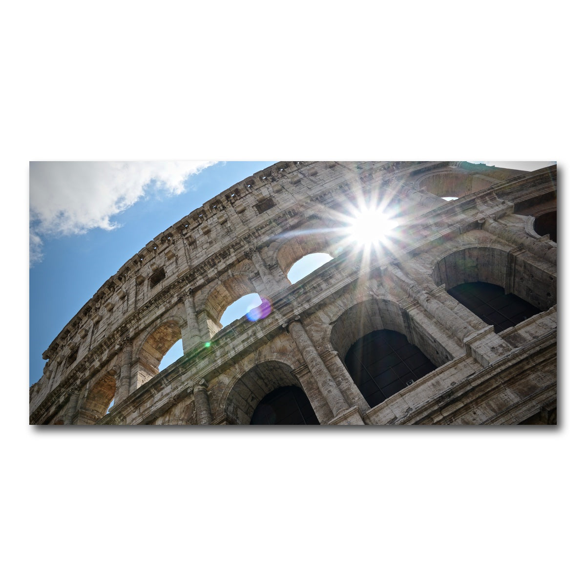 AUTO-MOCKUP WHITE | Sunshine at the Colosseum | 1 Piece | Gallery Wrap Canvas | group=2x1