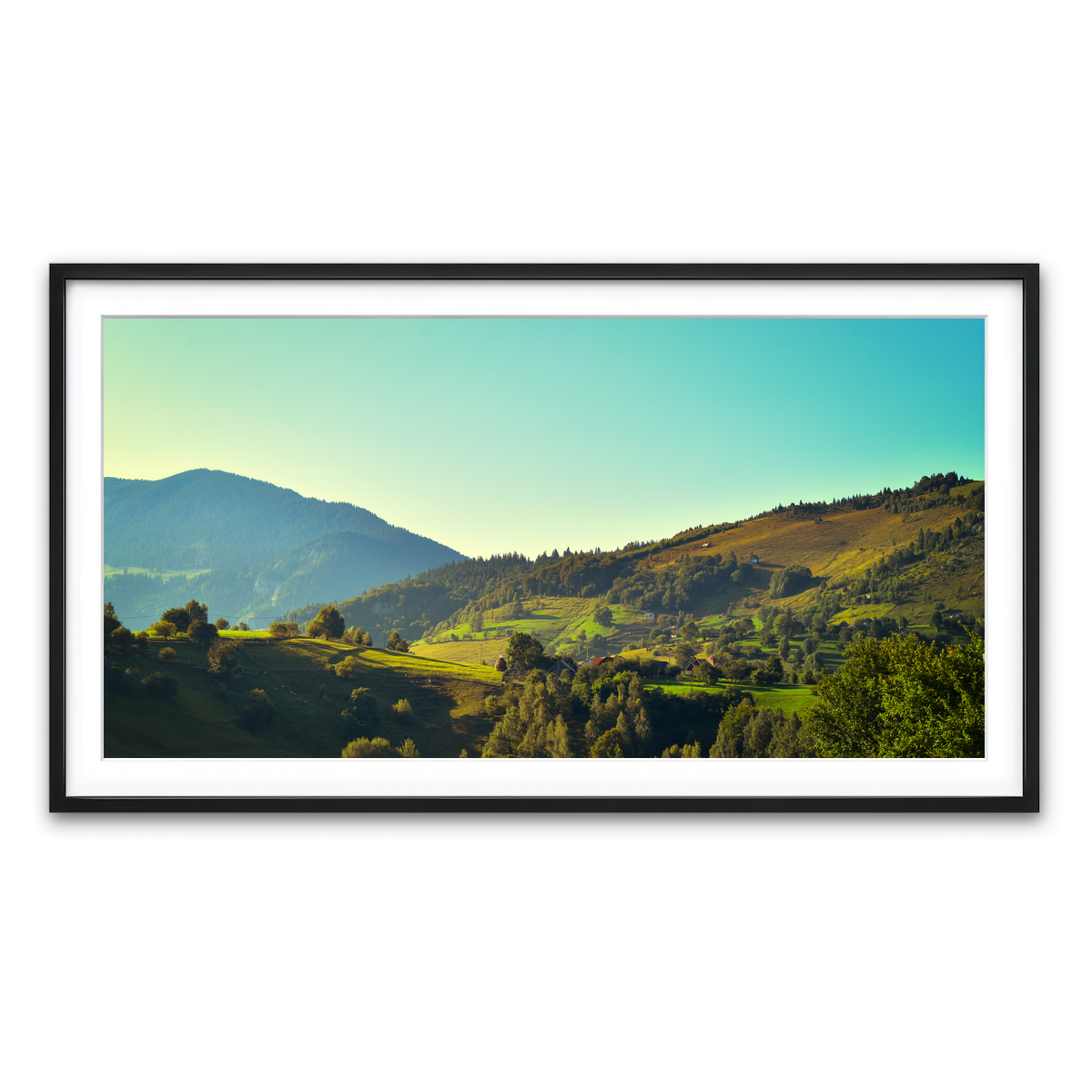 Framed Print 2x1 Black