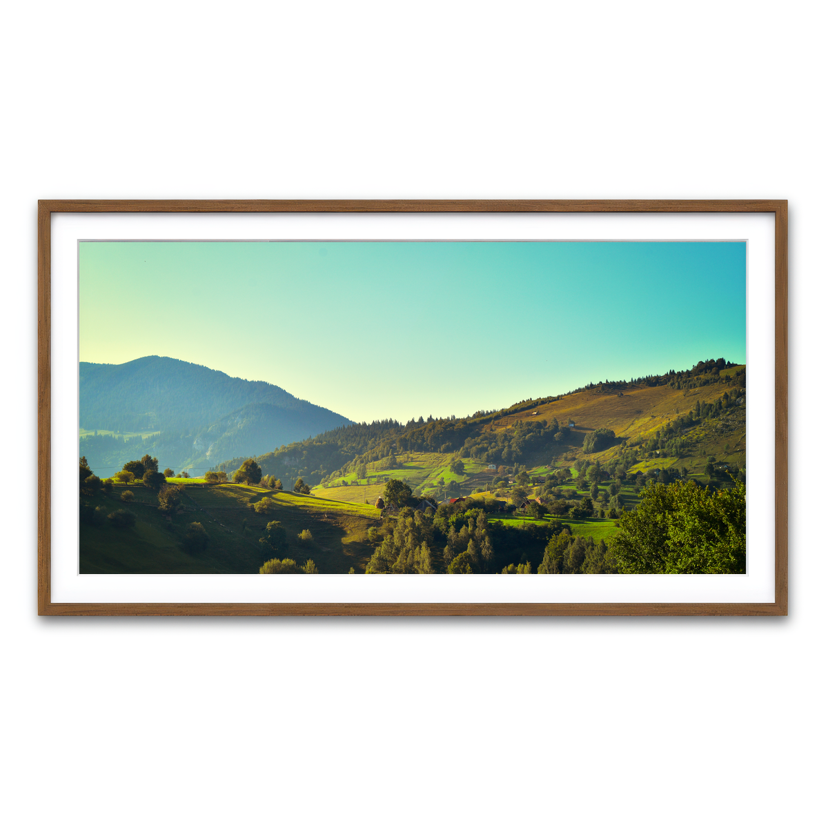 Framed Print 2x1 Walnut