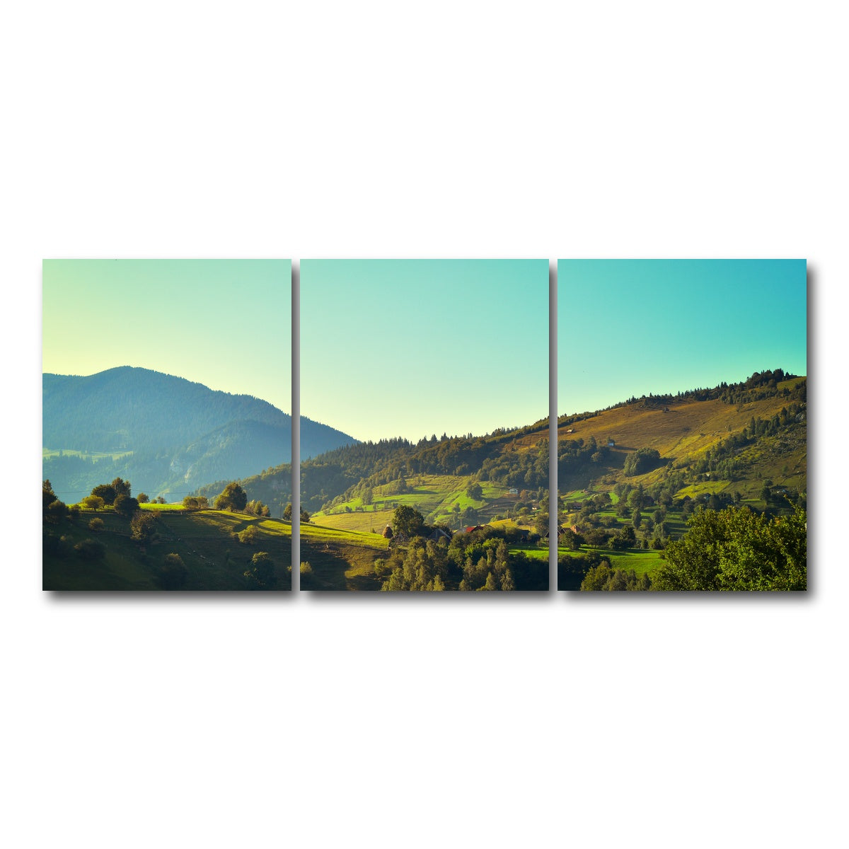 AUTO-MOCKUP WHITE | Sunshine on Magura Romania 3 | 3 Piece | Gallery Wrap Canvas | group=18x24
