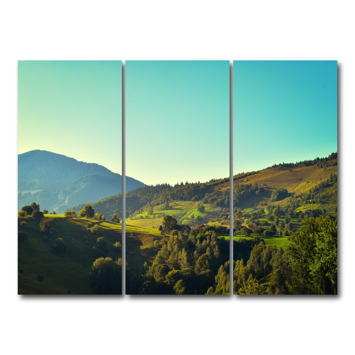 AUTO-MOCKUP WHITE | Sunshine on Magura Romania 3 | 3 Piece | Gallery Wrap Canvas | group=8x18