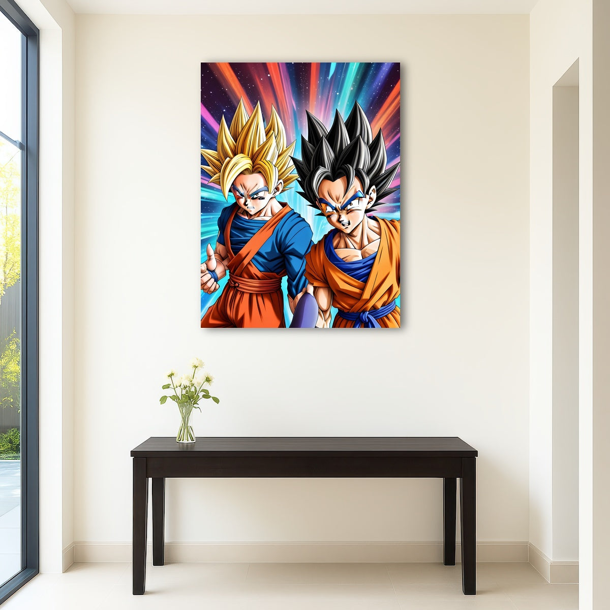 AUTO-MOCKUP ROOM | Super Saiyan Goku vs Base Form Goku